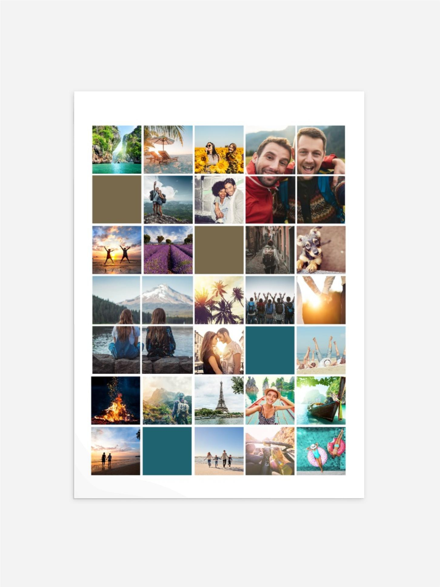 Fotoposter Mosaik