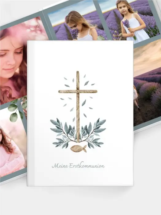 Fotobuch Holzfisch Kommunion / Konfirmation