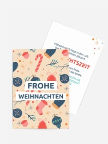 Grußkarte Weihnachten Buntes Spielzeug Grußkarte Weihnachten Buntes Spielzeug