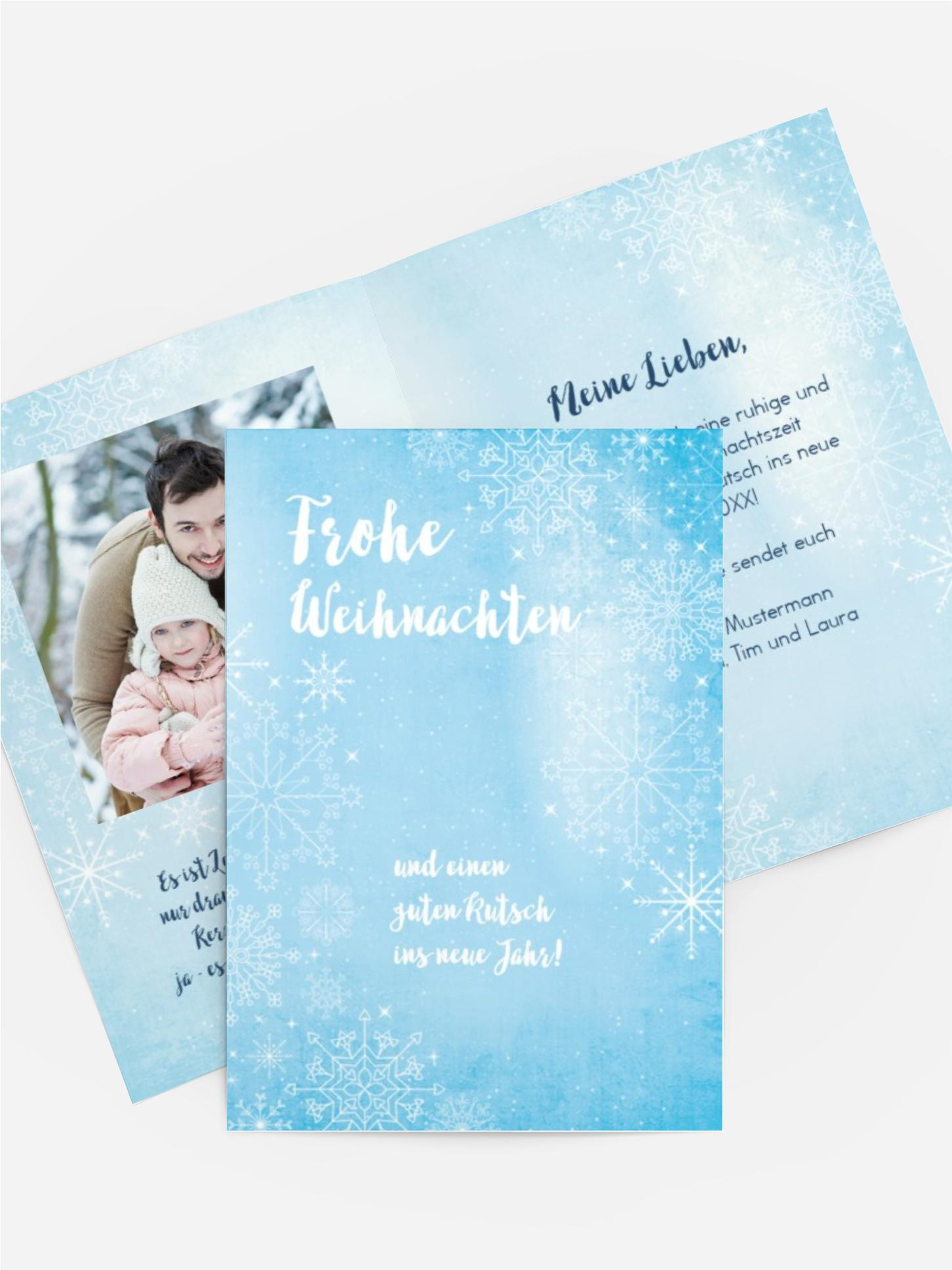 Foto Weihnachtgrußkarte Wintertraum Foto Weihnachtgrußkarte Wintertraum