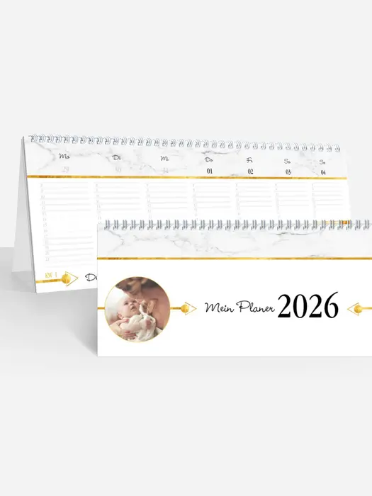 Terminplaner/Wochenplaner Marble & Gold