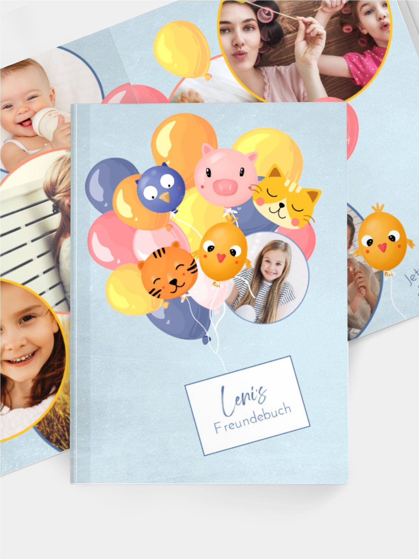 Freundebuch Tierballons Freundebuch Tierballons