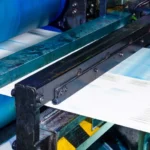 Druckverfahren. Motiv: Maschine im Druck
