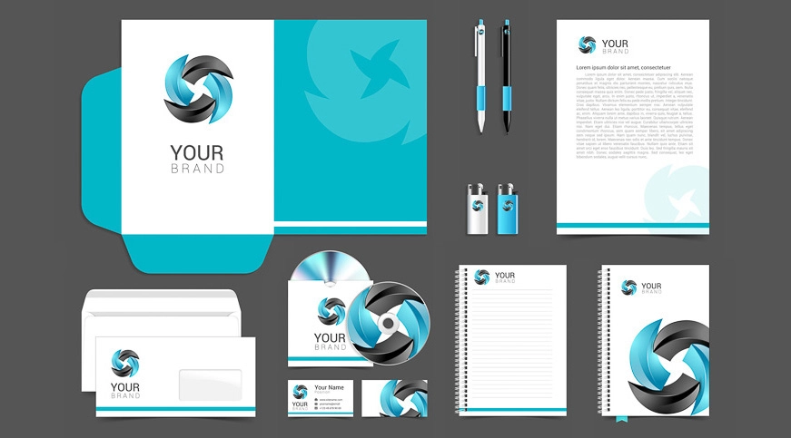 Ein Corporate Identity Branding auf Briefpapier, Dokumenten und mehr!