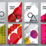 Farbenfrohe Plakate in verschiedenen Designs